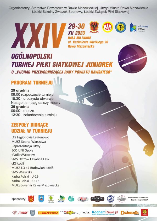 XXIV Ogólnopolski Turniej Piłki Siatkowej Juniorek o „Puchar Przewodniczącej Rady Powiatu Rawskiego”