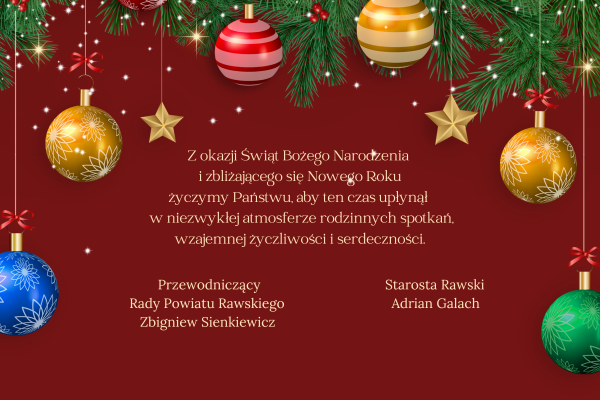 Życzenia Boże Narodzenie 2024 - Red Festiva Merry Christmas Greeting Card