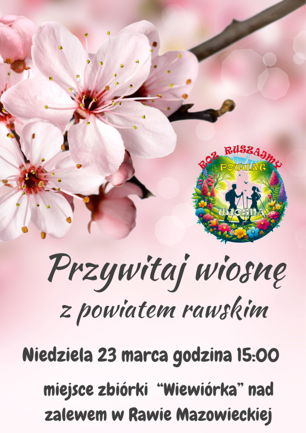 Plakat - rozRUSZAJMY Powiat Wiosną