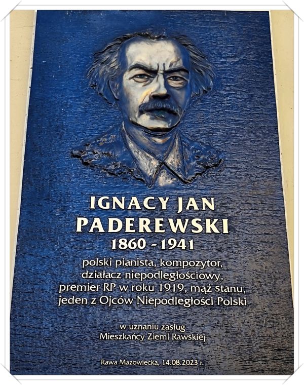Ignacy Jan Paderwski - tablica pamiątkowa