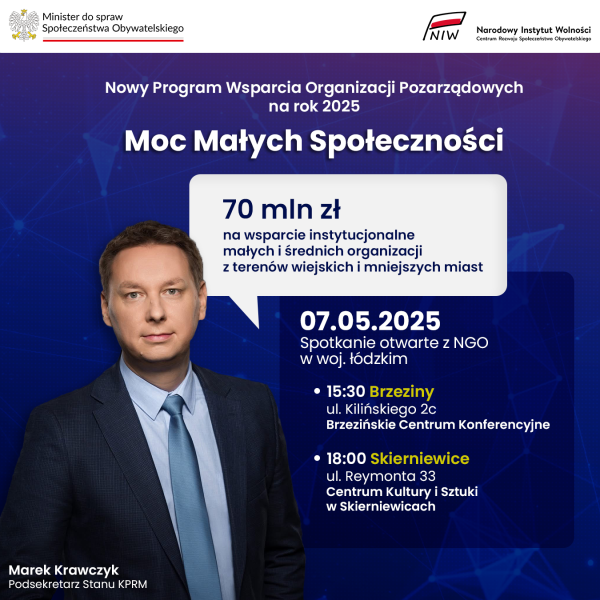 Wizyta Podsekretarza Stanu w KPRM Marka Krawczyka 07.05