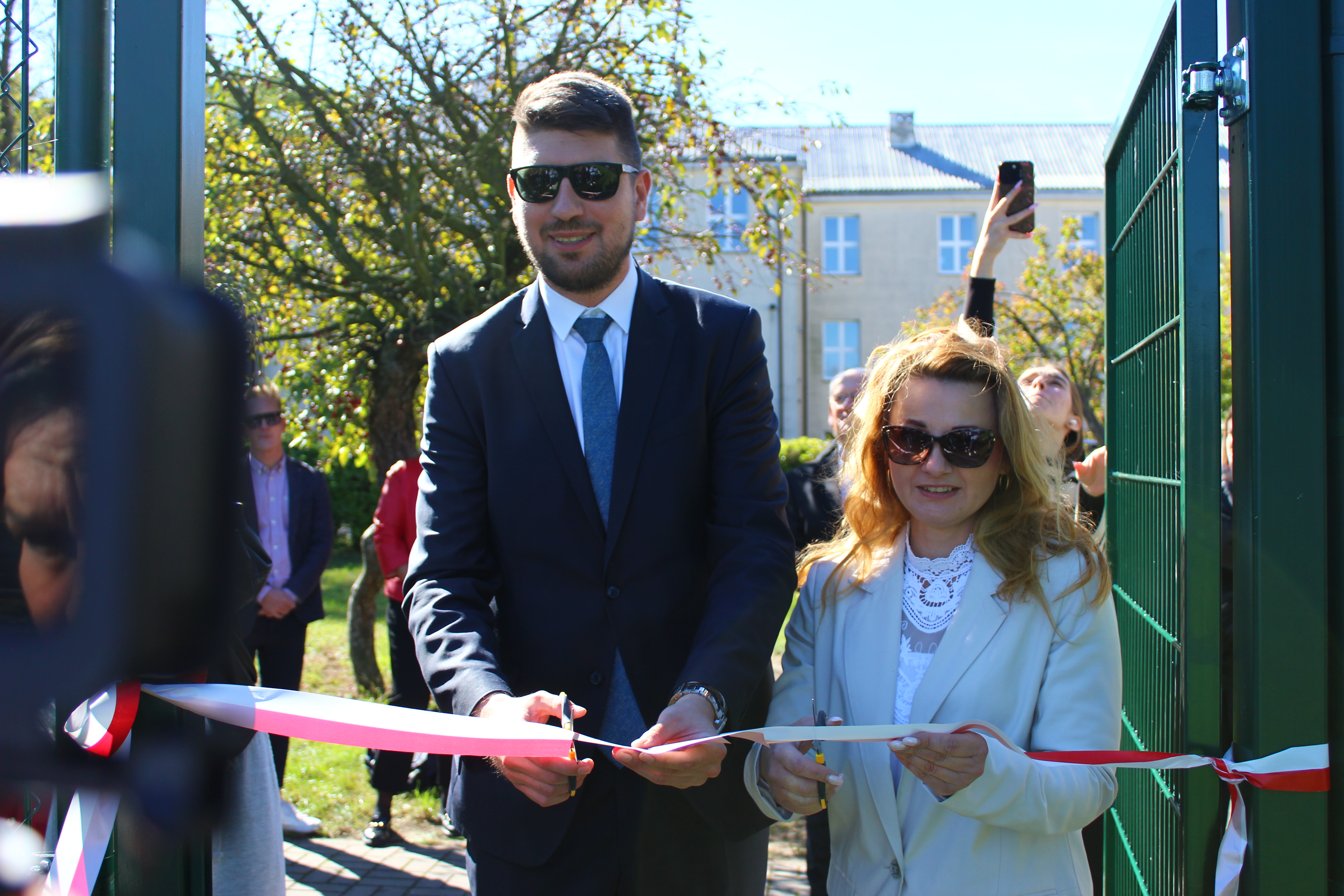 oficjalne otwarcie zmodernizowanego boiska przy Liceum Ogólnokształcące im. Marii Skłodowskiej-Curie w Rawie Mazowieckiej